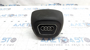 Airbag în volan, partea șoferului, Audi Q8 19-26, negru, acoperit cu funingine