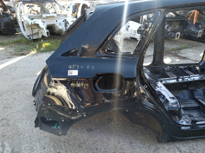 Aripă spate dreapta Audi Q5 80A 18-25 pe caroserie, neagră, denivelări, îndoitură