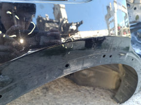 Aripă spate dreapta Audi Q5 80A 18-25 pe caroserie, neagră, denivelări, îndoitură