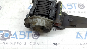 Centură de siguranță dreapta, 2 rânduri, cu acționare pentru Audi Q8 19-26, neagră, acționare ruginită, cu funingine