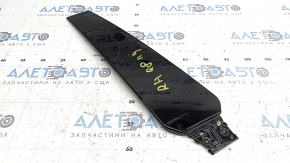 Ornament stâlp central exterior dreapta pentru Audi Q8 19-26, negru lucios, lipit