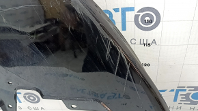 Губа переднего бампера Honda Accord 23-26 черный глянец, царапины, вмятины