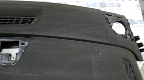 Торпедо передняя панель без AIRBAG Audi Q8 19-22 черная, в копоти, оплавлена