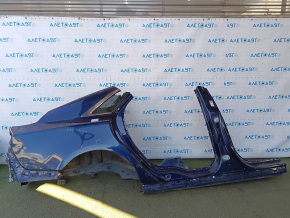 Aripă spate dreapta Lincoln MKZ 13-20, tăiată cu stâlp central, albastră, lovituri, denivelări