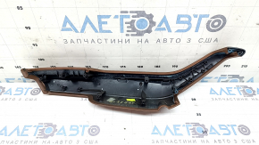 Cotieră ușă spate dreapta pentru Audi Q8 19-26, piele maro, culoarea funinginii