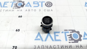Кнопка start/stop Audi Q8 21-26 черная с серым, царапины, трещины на хроме