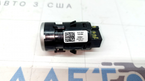 Кнопка start/stop Audi Q8 21-26 черная с серым, царапины, трещины на хроме