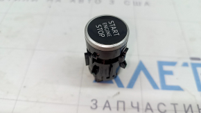 Кнопка start/stop Audi Q8 21-26 черная с серым, царапины, трещины на хроме
