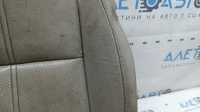 Tapițerie pernă scaun pasager Honda Insight 19-22, piele gri, încălzită, perforată, curățabilă chimic, piele crăpată