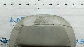 Обшивка спинки водительского сиденья Honda Insight 19-22 кожа серая, подогрев, перфорация, под химчистку, затерта кожа