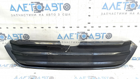 Решетка радиатора grill Honda Insight 19-22 голая, черный глянец, трещины, незаводские отверстия, надломаны крепления, отсутсвуют фрагменты креплений