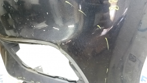 Бампер передний голый Honda Insight 19-22 синий, под парктроники, надрывы, сколы, паутина, затерт, треснуты крепления, отсутствуют фрагменты, отсутствует крепление парктроника