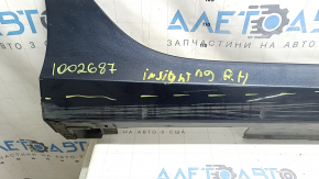 Порог правый Honda Insight 19-22 синий, затерт, отсутствуют крепления