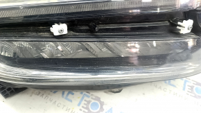 Фара передняя правая в сборе Honda Insight 19-22 LED, отсутствует хром молдинг, под полировку, желтит LED