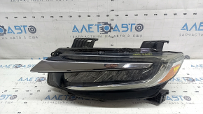Фара передняя левая Honda Insight 19-22 LED, под полировку, сколы на хром молдинге, желтит LED, потерто стекло
