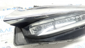 Фара передняя левая Honda Insight 19-22 LED, под полировку, сколы на хром молдинге, желтит LED, потерто стекло