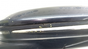 Ansamblu oglindă laterală dreapta Honda Insight 19-20 12 pini, cameră, încălzită, semnalizator, albastră cu crom, uzată, ornament cromat crăpat, carcasă crăpată
