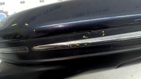 Ansamblu oglindă laterală dreapta Honda Insight 19-20 12 pini, cameră, încălzită, semnalizator, albastră cu crom, uzată, ornament cromat crăpat, carcasă crăpată
