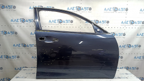 Дверь голая передняя правая Honda Insight 19-22 синий B607M, с верхним молдингом хром, царапину