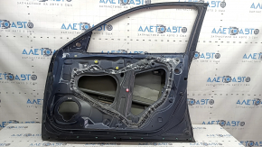 Дверь голая передняя правая Honda Insight 19-22 синий B607M, с верхним молдингом хром, царапину