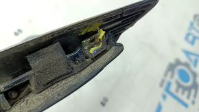 Решетка радиатора grill Hyundai Sonata 11-15 hybrid, с эмблемой, царапины, полез лак, вздулся хром, песок, сломано крепление