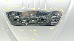 Накладка двигателя Hyundai Sonata 11-14 hybrid царапины, поржавел хром