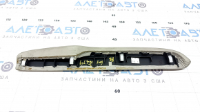 Накладка центральной консоли боковая правая верх Honda Insight 19-22 кожа, серая, под химчистку