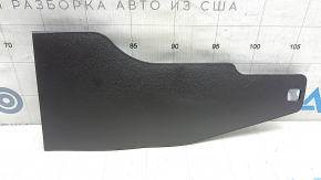 Накладка центральной консоли передняя нижняя правая Hyundai Sonata 11-14 черная, царапины