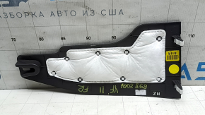 Ornament consolă centrală dreapta jos față Hyundai Sonata 11-15 negru, zgârieturi