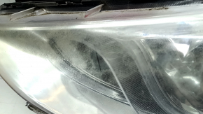 Far stânga față Hyundai Sonata 11-15 hibrid halogen, zgârieturi, decolorat