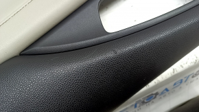 Ornamente ușă, față dreapta, Honda Insight 19-22, negru, inserție din piele gri, cotieră din piele, cu ornamente și comandă ridicare geam, curățabil chimic, curea spate