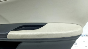 Ornamente ușă, față dreapta, Honda Insight 19-22, negru, inserție din piele gri, cotieră din piele, cu ornamente și comandă ridicare geam, curățabil chimic, curea spate