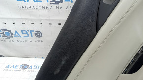 Ornament ușă, spate stânga, Honda Insight 19-22, negru, inserție din piele gri, cotiera din piele, curățabil chimic, zgârieturi