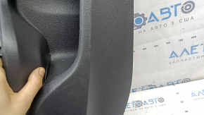 Ornament ușă, spate stânga, Honda Insight 19-22, negru, inserție din piele gri, cotiera din piele, curățabil chimic, zgârieturi