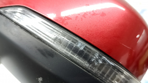 Зеркало боковое левое Subaru Forester 19-21 SK 13 пинов, BSM, подогрев, поворотник, красное, потерто