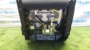 Scaun pasager Hyundai Sonata 11-15 cu airbag, mecanic, piele bej cu perforație, încălzit, piele crăpată, piele perforată, zgârieturi