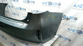 Bara spate netratată Toyota Prius V 15-17 sub margine, verde, zgârieturi, ciobiri, elemente de fixare crăpate, crăpături, ruptură