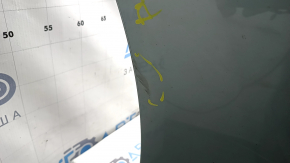 Bara spate netratată Toyota Prius V 15-17 sub margine, verde, zgârieturi, ciobiri, elemente de fixare crăpate, crăpături, ruptură