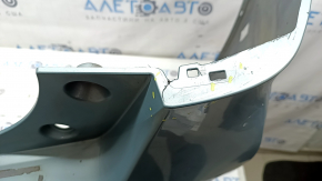 Bara spate netratată Toyota Prius V 15-17 sub margine, verde, zgârieturi, ciobiri, elemente de fixare crăpate, crăpături, ruptură