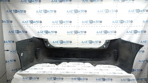 Bara spate netratată Toyota Prius V 15-17 sub margine, verde, zgârieturi, ciobiri, elemente de fixare crăpate, crăpături, ruptură