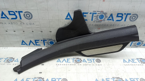 Ornament prag ușă spate dreapta Hyundai Sonata 11-15 maro, cu ornamente cromate, zgârieturi