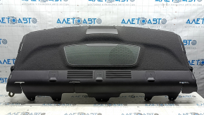 Полка задняя Hyundai Sonata 11-14 черный, hybrid, под сабвуфер, со стоп сигналом, царапины