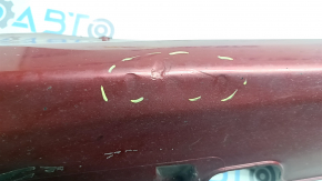 Prag stânga Hyundai Sonata 11-15 hibrid RER roșu, cu apărătoare de noroi, rupte, îndoite, zgârieturi, fixare crăpată