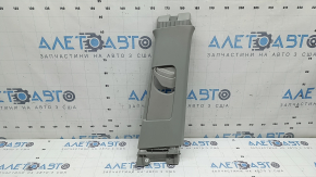 Ornament stâlp central, curea superioară, dreapta, Toyota Prius V 12-17, gri, zgârieturi