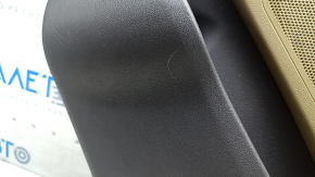 Ornamente ușă spate dreapta Hyundai Sonata 11-15 piele bej, zgârieturi