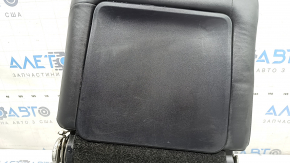 Spătar banchetă spate, al doilea rând, stânga, complet, Toyota Prius V 15-17, piele neagră, cu cadru superior și garnitură spate, plastic uzat