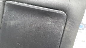 Spătar banchetă spate, al doilea rând, stânga, complet, Toyota Prius V 15-17, piele neagră, cu cadru superior și garnitură spate, plastic uzat