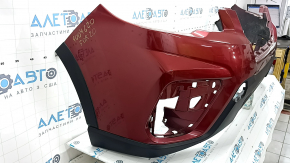 Бампер передний голый Subaru Forester 19-21 SK красный, трещина, царапины