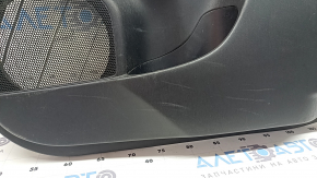 Ornamente ușă spate dreapta Toyota Prius V 12-17 negre, inserție piele neagră, sub JBL, cu mâner, zgârieturi, crestături