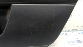 Ornamente ușă spate dreapta Toyota Prius V 12-17 negre, inserție piele neagră, sub JBL, cu mâner, zgârieturi, crestături